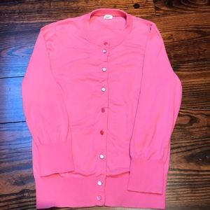 J Crew woman’s cardigan sweater sz Small -pink